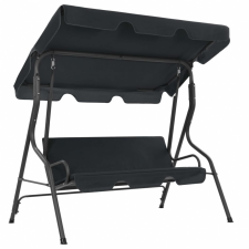 vidaXL vidaXL antracitszürke kerti hintaszék 170 x 110 x 153 cm kerti bútor