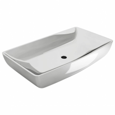 vidaXL vidaXL ezüstszínű kerámia mosdókagyló 71 x 38 x 13,5 cm szaniter