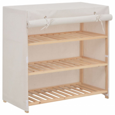 vidaXL vidaXL fehér szövetborítású cipősszekrény 79 x 40 x 80 cm kerti bútor