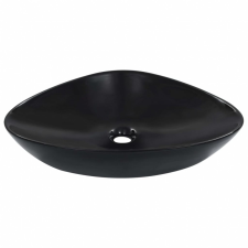 vidaXL vidaXL fekete kerámia mosdókagyló 58,5 x 39 x 14 cm fürdőszoba kiegészítő