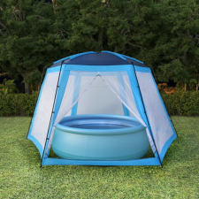 vidaXL vidaXL kék szövet medencesátor 590 x 520 x 250 cm fürdőszoba kiegészítő