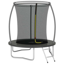 vidaXL vidaXL kerek Trambulin létrával és esőponyvával 183cm #szürke trambulin szett
