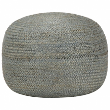 vidaXL vidaXL kézzel készült olívazöld juta puff 45 x 30 cm bútor