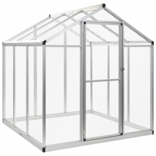 vidaXL vidaXL kültéri alumínium madárház 183 x 178 x 194 cm kisállatfelszerelés