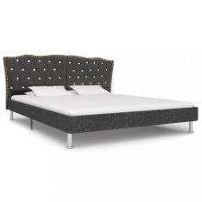 vidaXL vidaXL sötétszürke szövetkárpitozású ágykeret 160 x 200 cm ágy és ágykellék