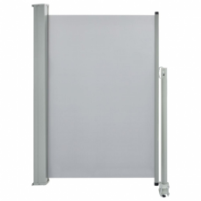 vidaXL vidaXL szürke behúzható oldalsó terasz napellenző 120 x 300 cm fogó