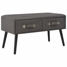 vidaXL vidaXL szürke műbőr kisszekrény 80 x 40 x 46 cm bútor