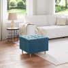 vidaXL vidaXL Tároló oszmán párnával Kék 60 x 60 x 45 cm Bársony