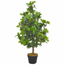 vidaXL vidaXL zöld, cserepes műbabérfa 90 cm dekoráció