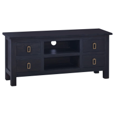 vidaXL világos feketekávé színű tömör mahagóni TV-szekrény 100x30x45cm bútor
