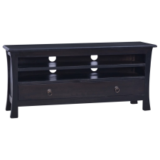 vidaXL világos feketekávé színű tömör mahagóni TV-szekrény 100x30x45cm bútor