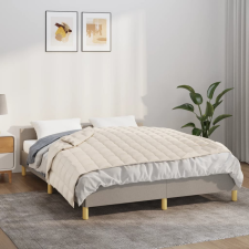 vidaXL világos krémszínű szövet súlyozott takaró 122 x 183 cm 5 kg lakástextília