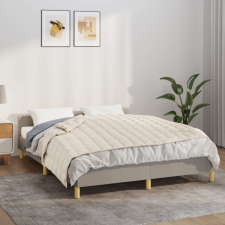 vidaXL világos krémszínű szövet súlyozott takaró 150 x 200 cm 7 kg lakástextília
