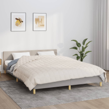 vidaXL világos krémszínű szövet súlyozott takaró 200 x 230 cm 9 kg lakástextília
