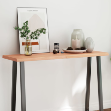 vidaXL világosbarna asztallap 120x40x(2-4)cm kezelt tömör élőszegélyes bútor