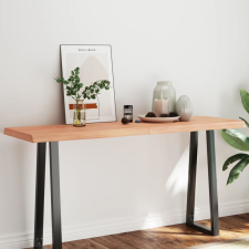 vidaXL világosbarna kezelt tömör asztallap 160x50x(2-6) cm bútor
