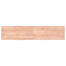 vidaXL világosbarna kezelt tömör asztallap 180x40x(2-6) cm bútor