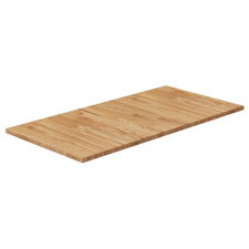 vidaXL világosbarna kezelt tömör fa fürdőszobai pult 80x40x1,5 cm építőanyag