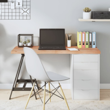 vidaXL Világosbarna kezelt tömör tölgyfa asztallap 120x60x4 cm bútor