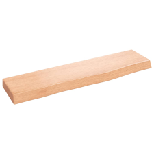 vidaXL világosbarna kezelt tömör tölgyfa fali polc 40x10x2 cm (363620) bútor