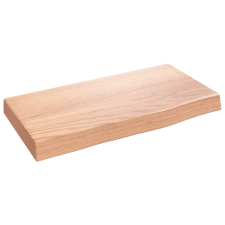 vidaXL világosbarna kezelt tömör tölgyfa fali polc 40x20x4 cm (363624) bútor