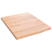 vidaXL világosbarna kezelt tömör tölgyfa fali polc 40x50x2 cm (363632) bútor