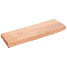 vidaXL világosbarna kezelt tömör tölgyfa fali polc 60x20x4 cm (363642) bútor
