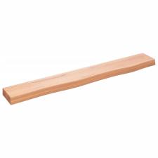 vidaXL világosbarna kezelt tömör tölgyfa fali polc 80x10x4 cm (363657) bútor