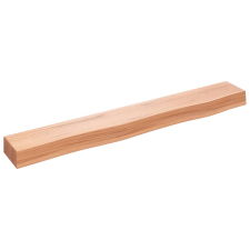 vidaXL világosbarna kezelt tömör tölgyfa fali polc 80x10x6 cm (363658) bútor