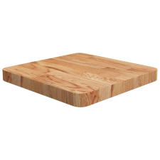 vidaXL világosbarna kezelt tömör tölgyfa négyzet asztallap 40x40x4 cm bútor