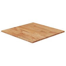 vidaXL világosbarna kezelt tömör tölgyfa négyzet asztallap 60x60x1,5cm bútor