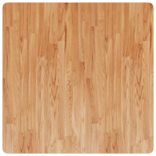 vidaXL világosbarna kezelt tömör tölgyfa négyzet asztallap 90x90x1,5cm bútor