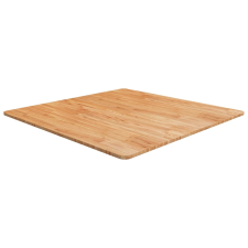 vidaXL világosbarna kezelt tömör tölgyfa négyzet asztallap 90x90x1,5cm bútor