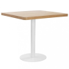 vidaXL Világosbarna MDF bisztróasztal 80 x 80 cm