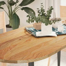 vidaXL világosbarna tömör akácfa ovális alakú asztallap 140x60x2 cm bútor