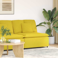 vidaXL világossárga moduláris kanapé középső modul párnákkal 100 cm bútor