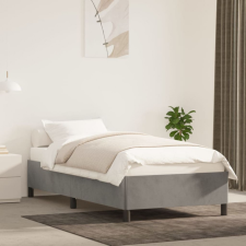 vidaXL Világosszürke bársony ágykeret 80 x 200 cm ágy és ágykellék