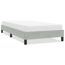 vidaXL világosszürke bársony ágykeret matrac nélkül 80x220 cm ágy és ágykellék