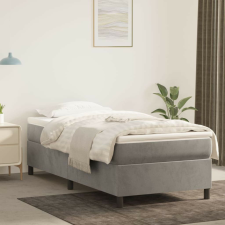 vidaXL világosszürke bársony ágykeret matrac nélkül 90x200 cm ágy és ágykellék