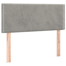 vidaXL világosszürke bársony fejtámla 100x5x78/88 cm (345918) ágy és ágykellék