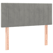 vidaXL világosszürke bársony fejtámla 90x5x78/88 cm (346222) ágy és ágykellék