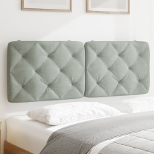 vidaXL világosszürke bársony fejtámla párna 120 cm ágy és ágykellék