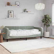 vidaXL világosszürke bársony kanapéágy matraccal 80 x 200 cm ágy és ágykellék
