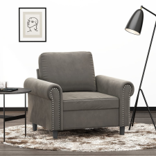 vidaXL világosszürke bársony kanapéfotel 60 cm bútor