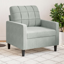 vidaXL világosszürke bársony kanapéfotel 60 cm bútor