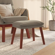 vidaXL világosszürke bársony lábzsámoly 45 x 29,5 x 39 cm bútor