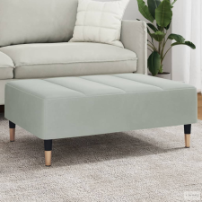 vidaXL Világosszürke bársony lábzsámoly 77x55x31 cm bútor