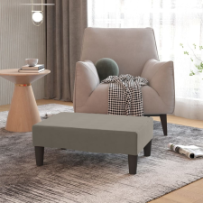 vidaXL világosszürke bársony lábzsámoly 78 x 56 x 32 cm bútor