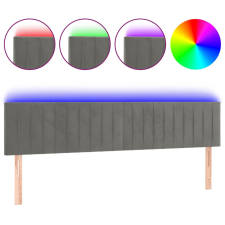 vidaXL világosszürke bársony LED-es fejtámla 200x5x78/88 cm (3121916) ágy és ágykellék