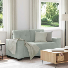 vidaXL világosszürke bársony loveseat kanapé 120 cm bútor